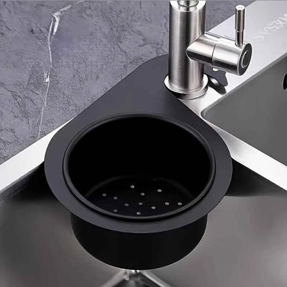 Stainless Steel Swan Sink Basket, Hang on Faucet for Food Scraps, Quick Drain Kitchen Colander Easy Clean