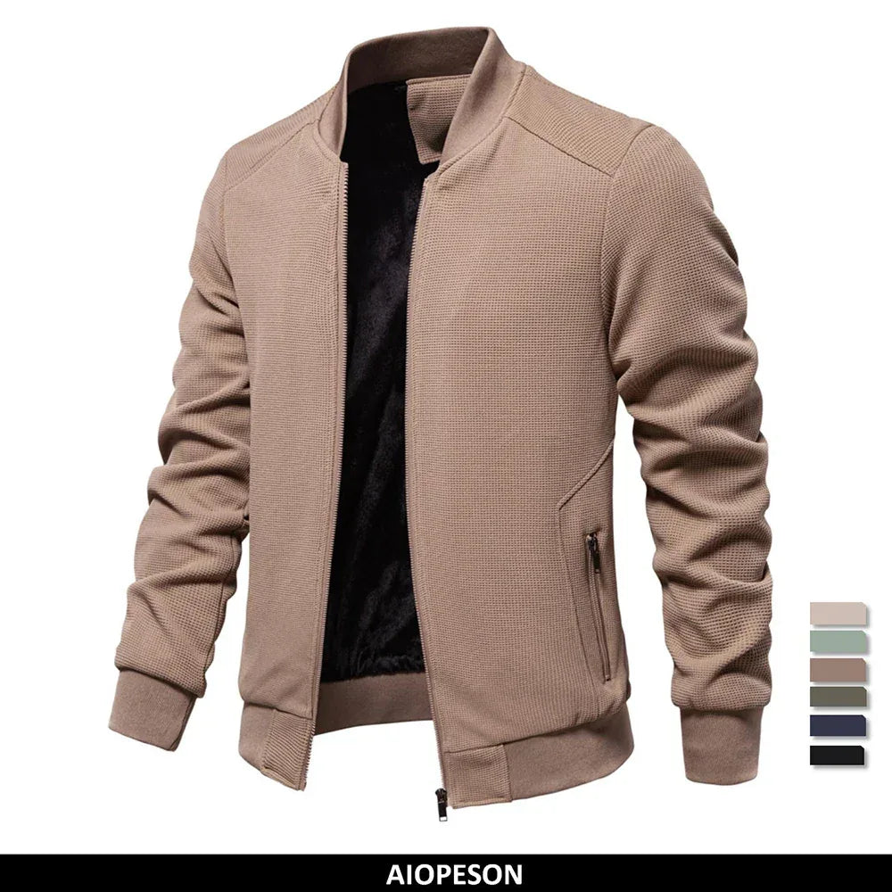 AIOPESON Men's Waffle Fleece Lined Bomber Jackets - ShopHub