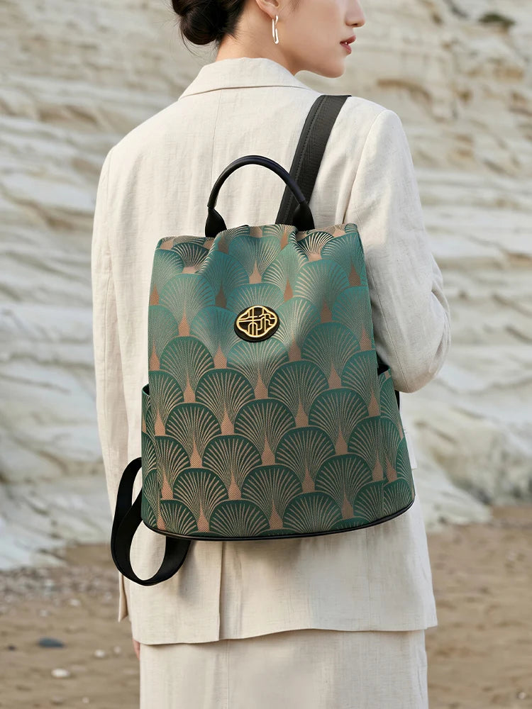 2026 New ZOOLER Handmade Cow Leather Backpack Luxury Large Capacity Backpack Chinese Style Backpack#JH936