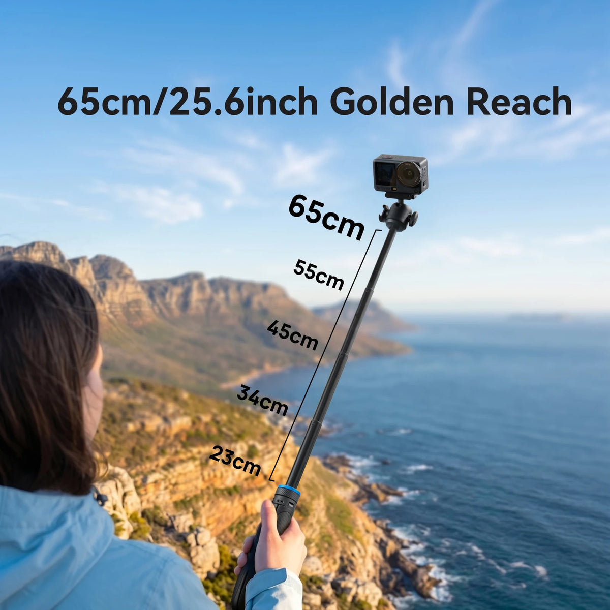 TELESIN Mini Quick Open Selfie Stick Tripod
