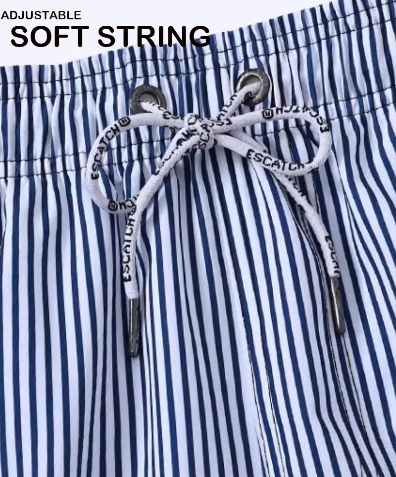 Men's Datifer summer boardshorts by ShopHub NZ with breathable mesh lining, elastic waist, side pockets, ideal for gym and beach.