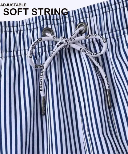 Men's Datifer summer boardshorts by ShopHub NZ with breathable mesh lining, elastic waist, side pockets, ideal for gym and beach.