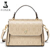 FOXER Lady's Handbag Split Leather Shoulder Bag 2026 Fashion Light Luxury Crossbody Bag Vintage Commute Female Messenger Bag