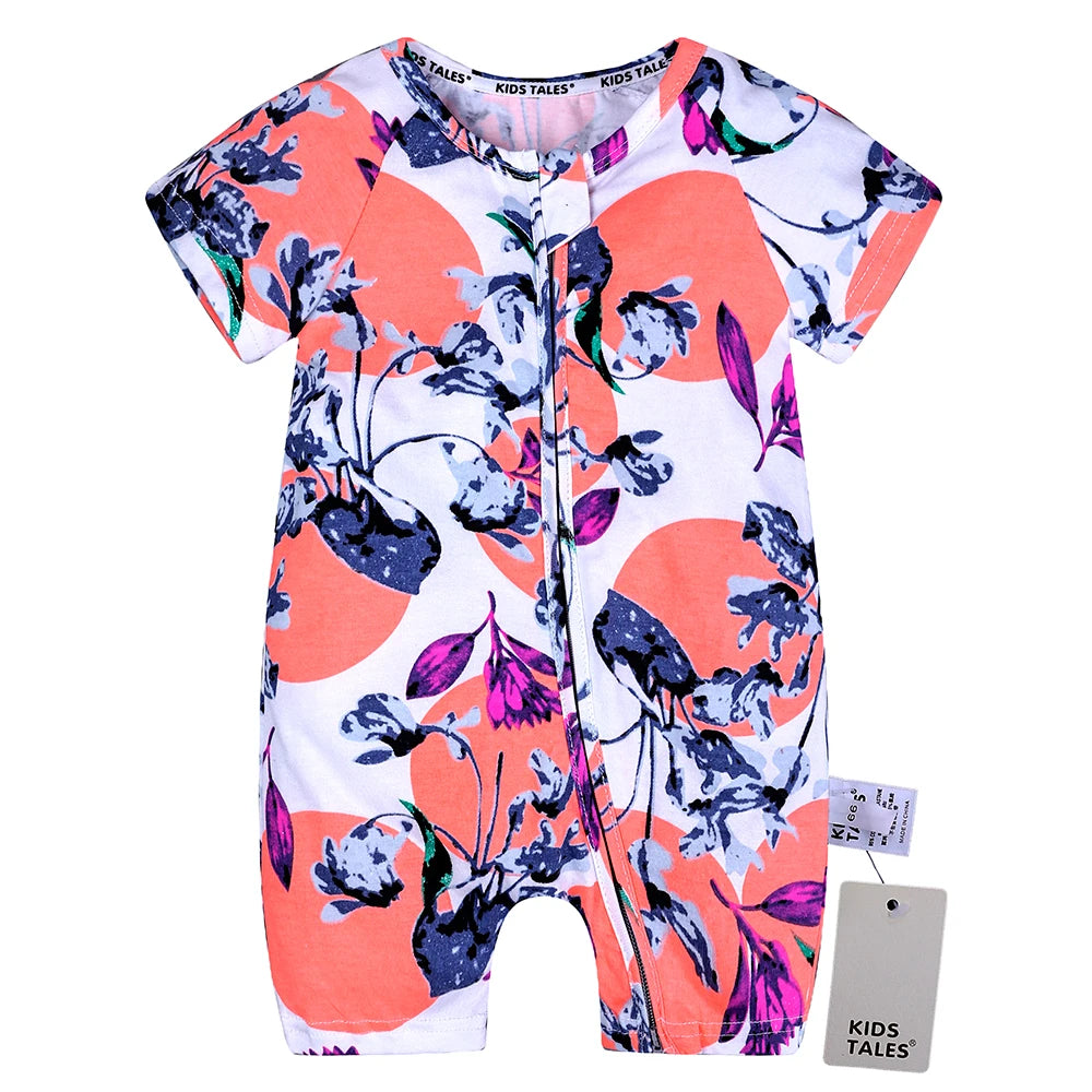 Kids Tales Sunshine Stories Cotton-Blend Printed Romper