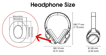 QCY H3 Wireless Headphones with Hybrid Active Noise Cancellation and 60Hrs Playtime, Hi-Res Audio, Bluetooth 5.4 Over Ear Design