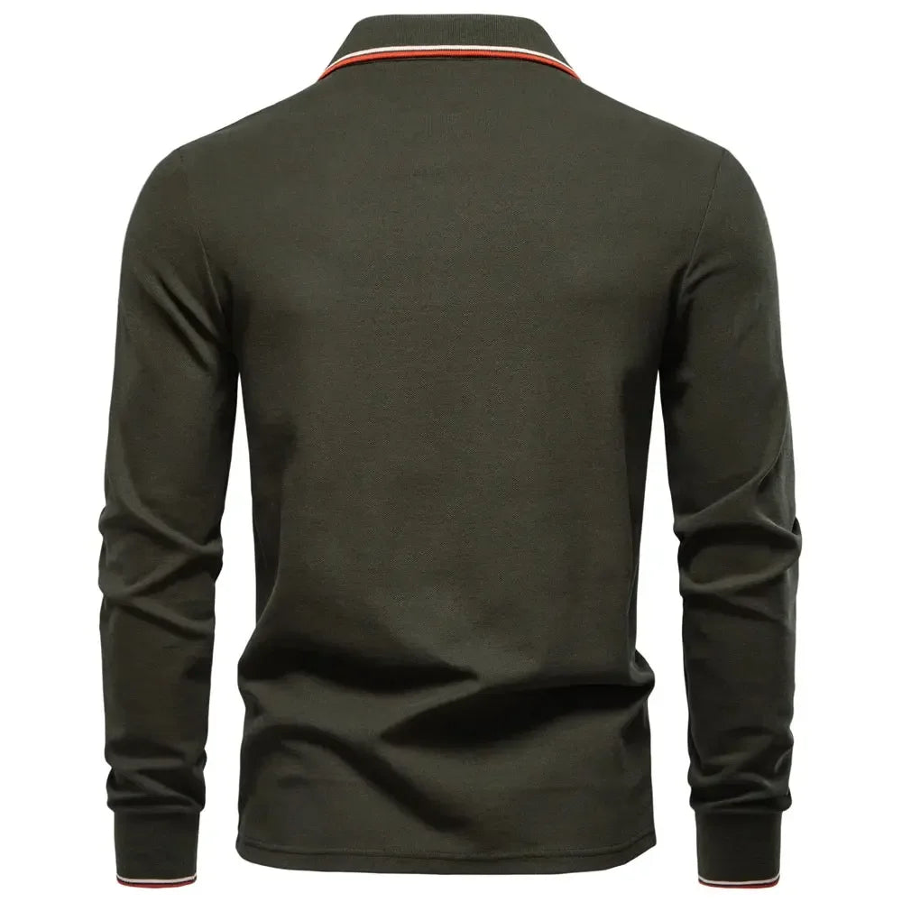 AIOPESON Men's Mock Neck Polo Shirts - ShopHub