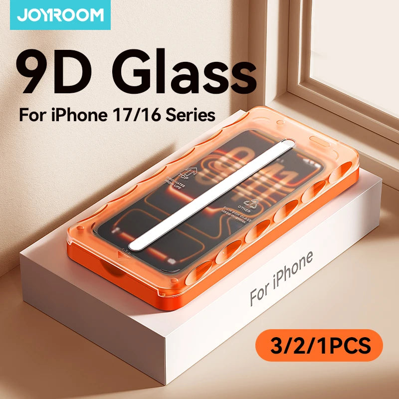 Joyroom Premium Tempered Glass Screen Protectors for iPhone 16, 17, and 18 Series