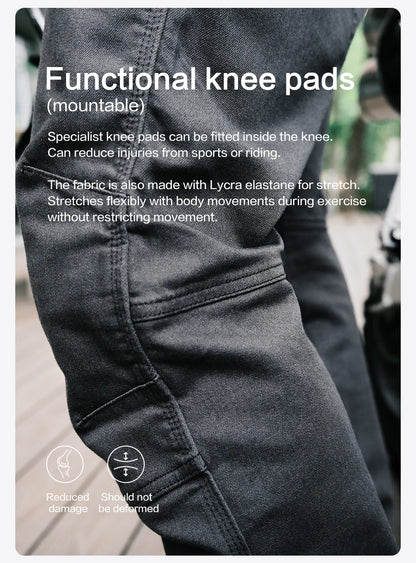 SIMWOOD 2026 Spring New Draping Motorcycle Riding Jeans Men 10oz Fashion Denim Trousers