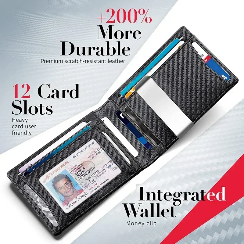 DIENQI Rfid Credit Card Holder Wallets Men Money Bag Purse Slim Thin Wallet for Men Small Short Purse Male Black Vallet Billfold