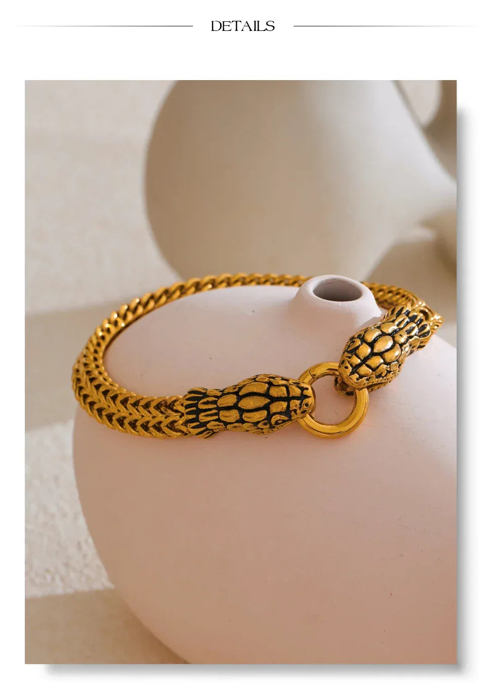 23cm Men's Snake Bracelet - ShopHub