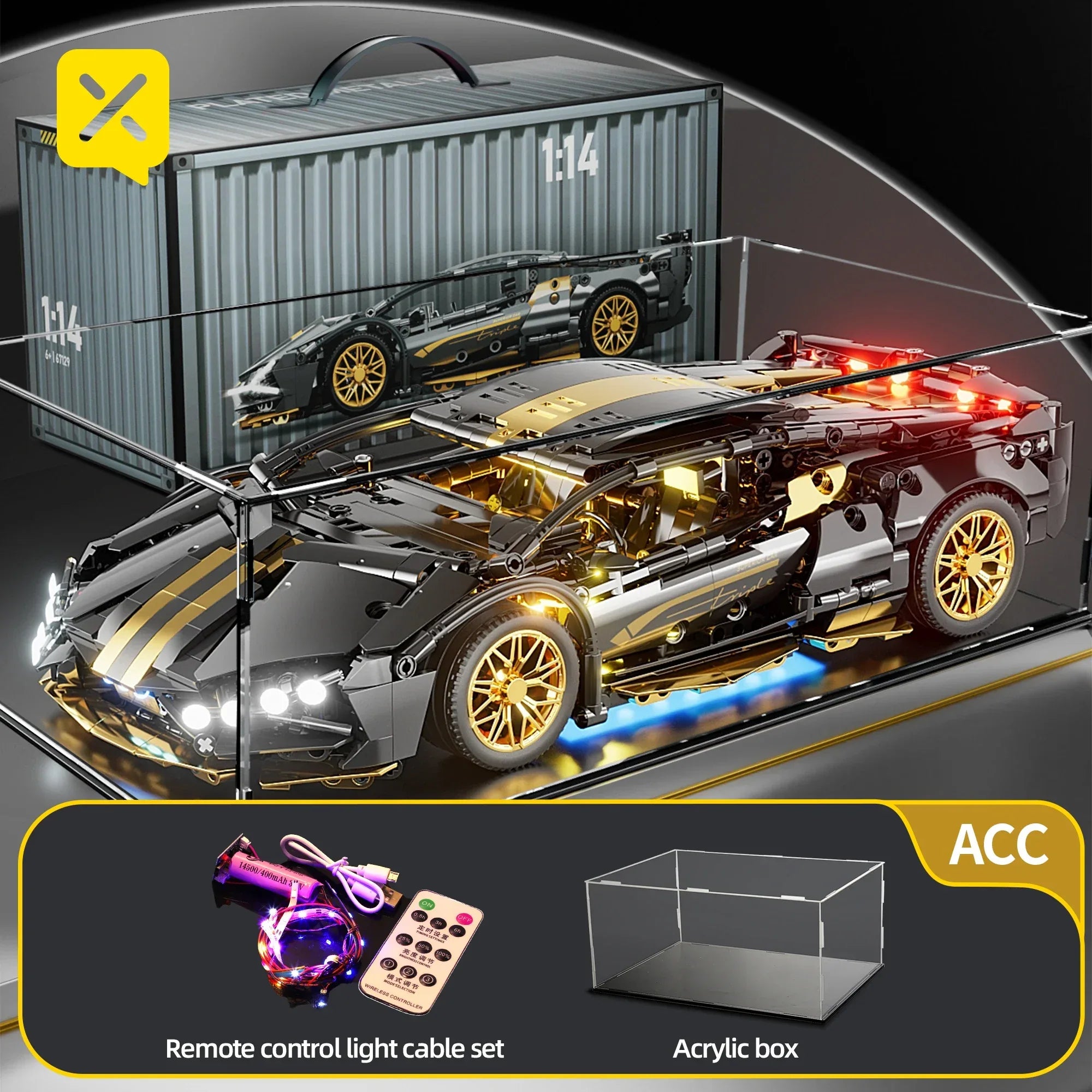 TOYLINX 1:14 Supercar Building Block Toy - ShopHub