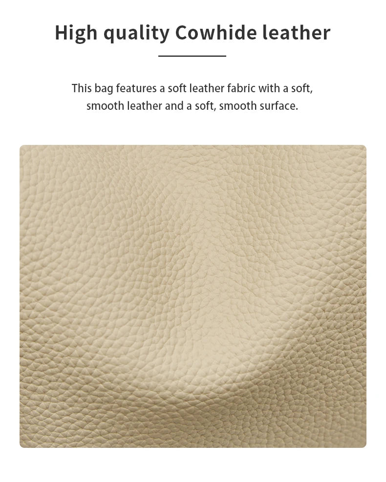 Women's Cowhide Leather Shoulder Bag Vintage Soft Messenger Handbag Fashion Crossbody Bags Female Underarm Bag DF900083S