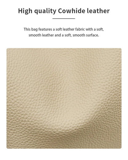 Women's Cowhide Leather Shoulder Bag Vintage Soft Messenger Handbag Fashion Crossbody Bags Female Underarm Bag DF900083S