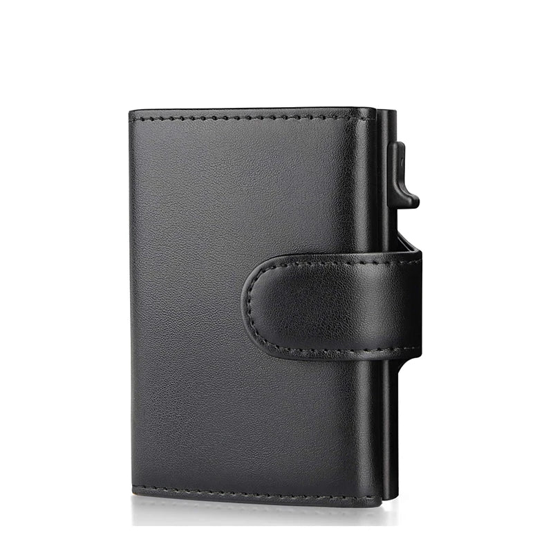 Rfid Genuine Leather Men Wallets Fashion Card Holder Trifold Wallet Money Bags Smart Slim Thin Coin Pocket Wallet Purse