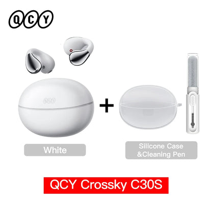 QCY C30S Open Ear Bluetooth Headphones with LDAC Wireless Technology and 40H Playtime - ShopHub