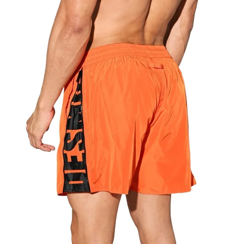 DESMIIT S98 Letter-Detail Swim Shorts with Mesh Liner