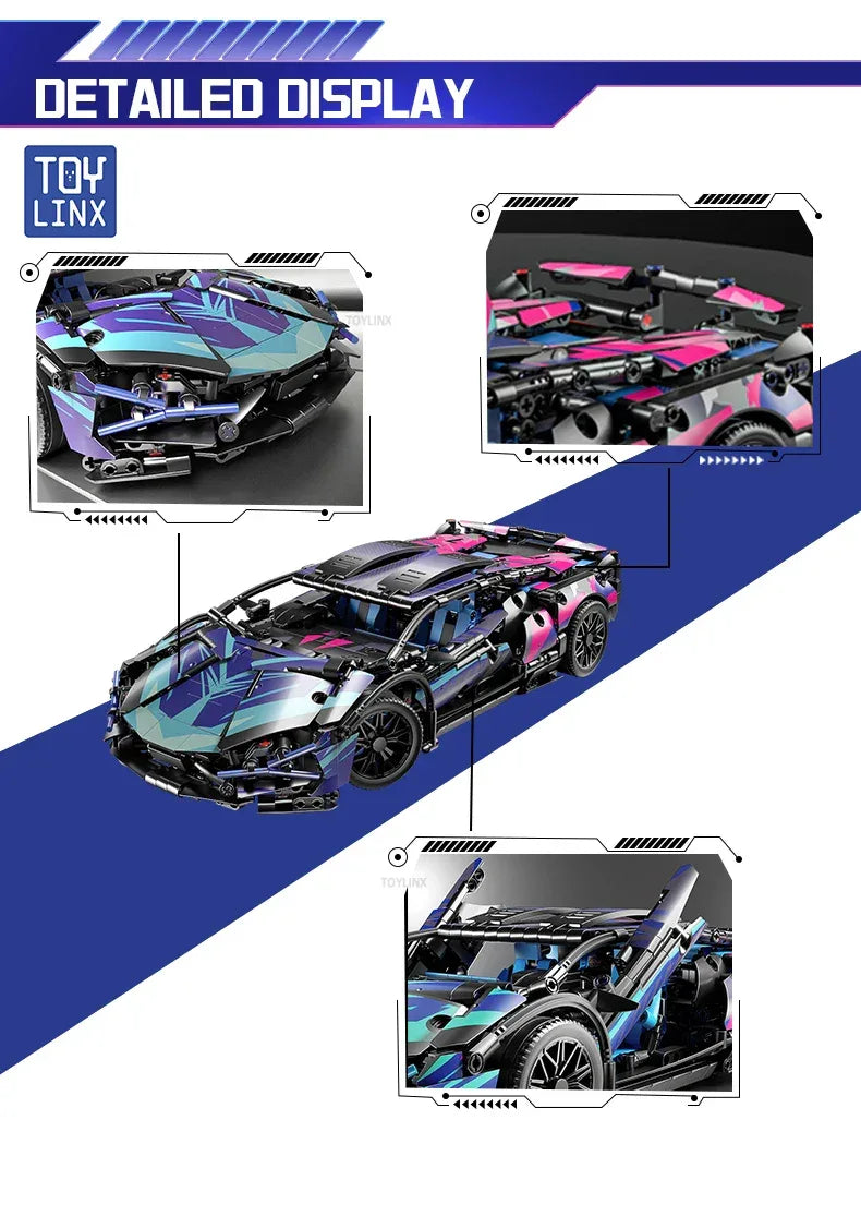 TOYLINX 1314PCS Speed Car Building Block Set! - ShopHub