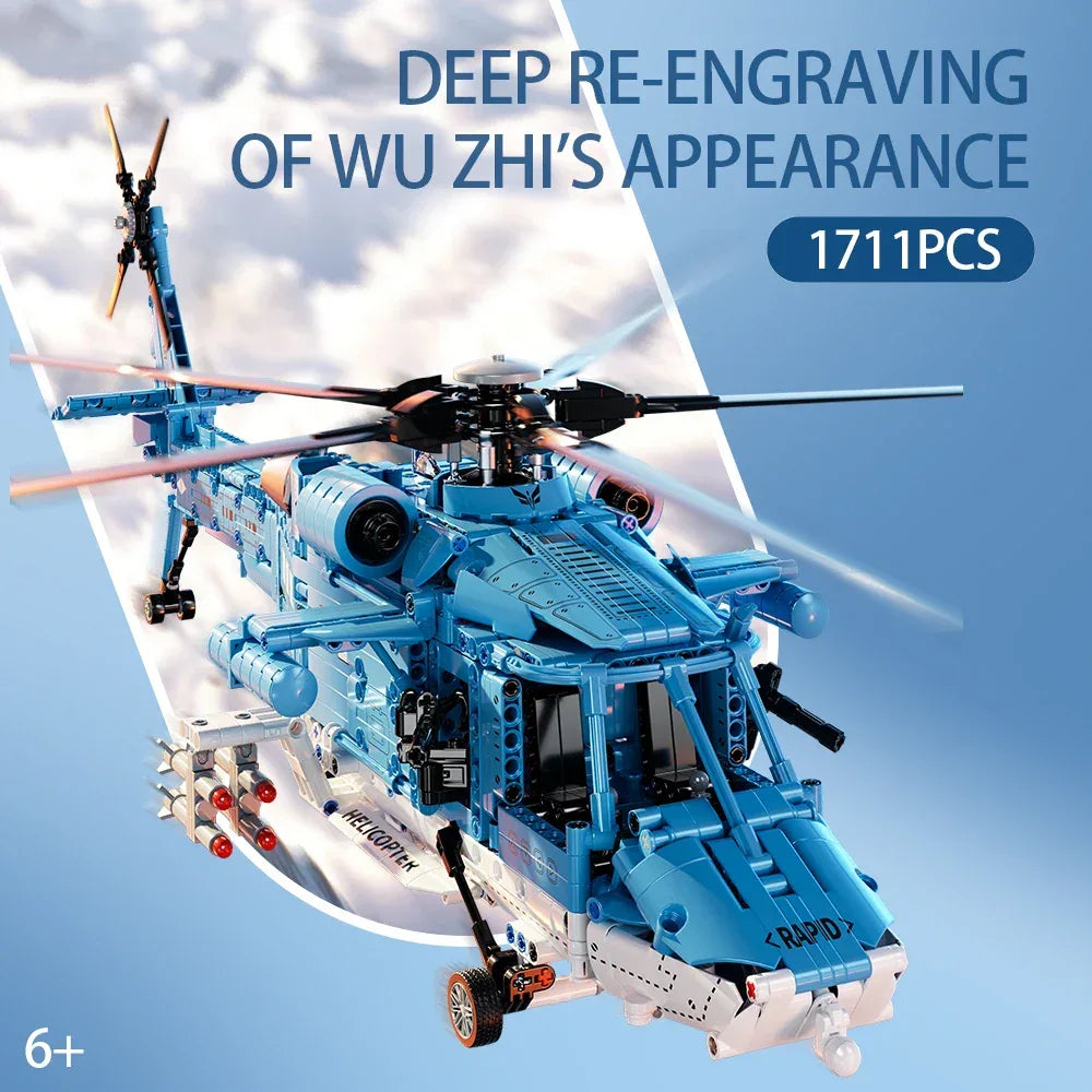 TOYLINX 1711PCS Attack Helicopter Set - ShopHub