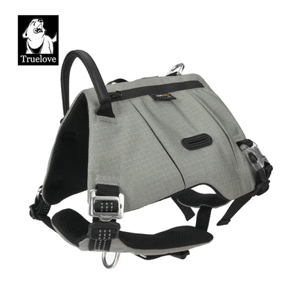 Truelove Dog Backpack Pet Harness Manufacturer Adjustable Tactical Handle Full Body Dog Vest for Hiking Training Outdoor TLB2251