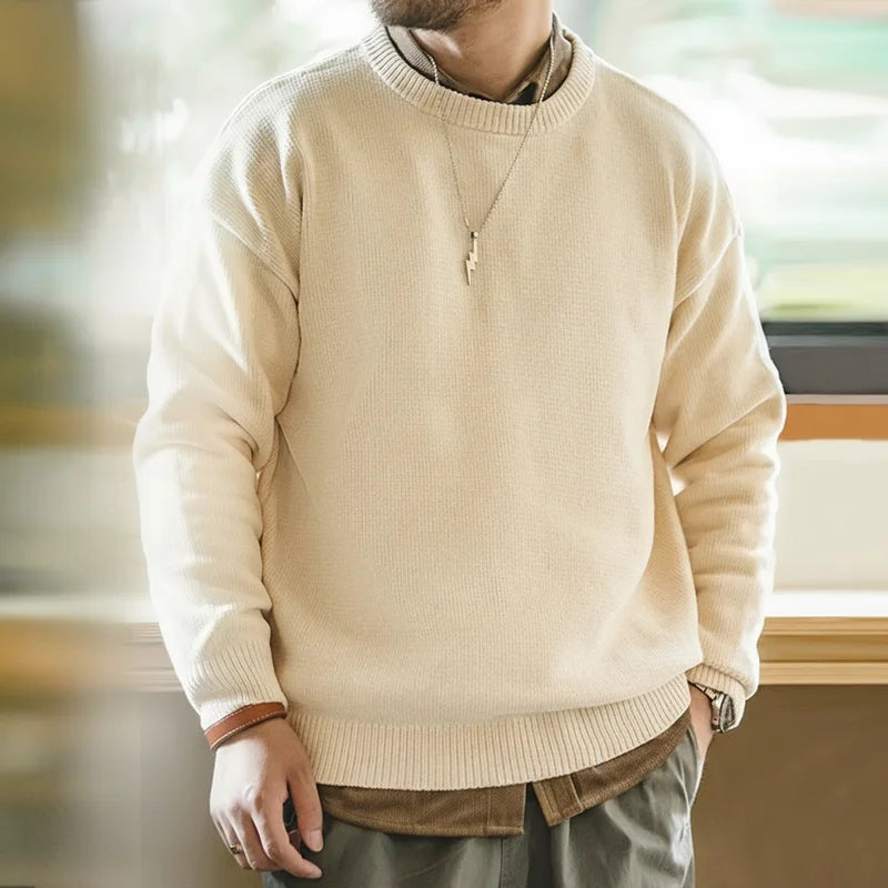 MADEN Chenille Crew-Neck Sweater | Three Colours