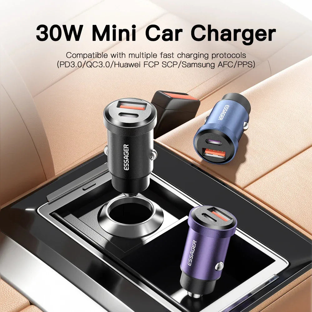 Essager 30W USB Car Charger - ShopHub