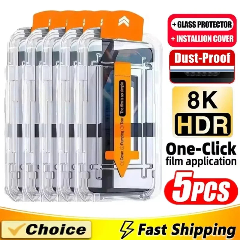 AKABEILA 8K Oleophobic Coating Tempered Glass Screen Protectors - ShopHub