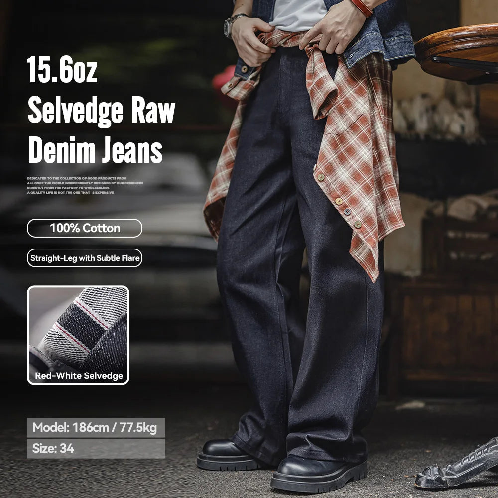 Maden Vintage 15.6oz Selvedge Raw Denim Jeans