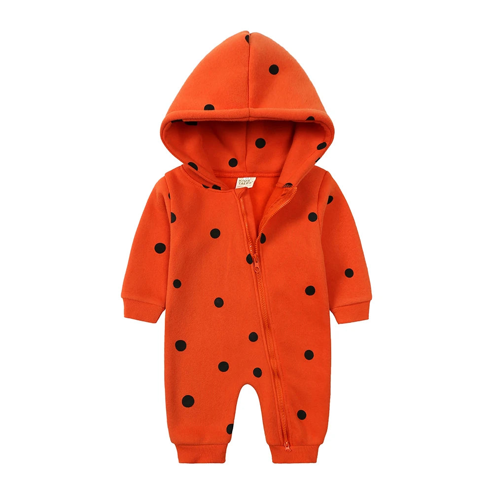 Kids Tales Little Bear Cotton-Blend Zip Baby Romper
