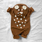 Kids Tales Little Wanderer Cotton-Blend Hooded Baby Romper