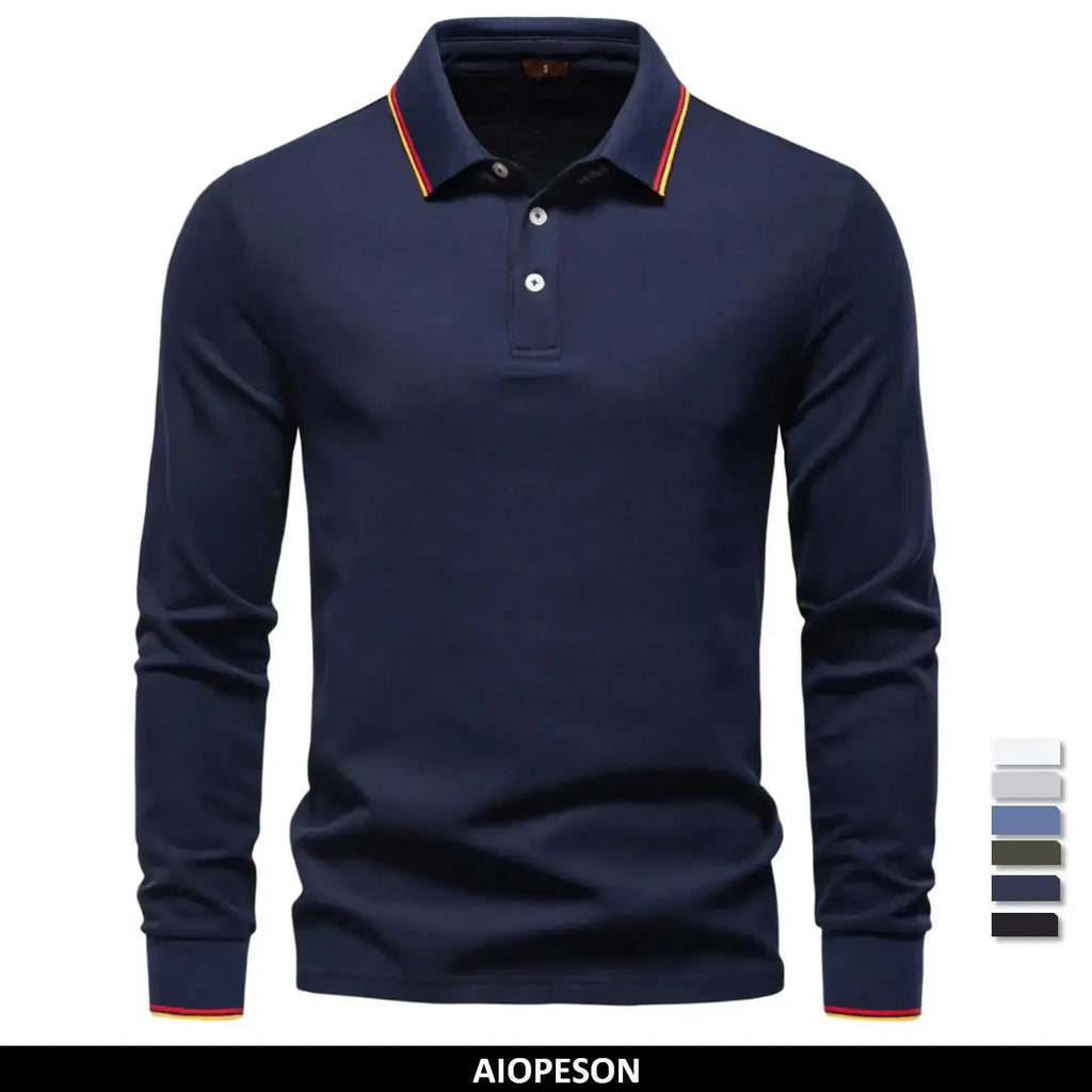 AIOPESON Men's Mock Neck Polo Shirts - ShopHub