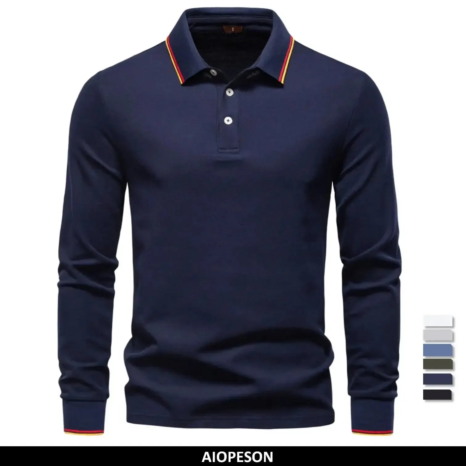 AIOPESON Men's Mock Neck Polo Shirts - ShopHub