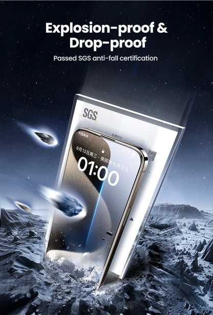 UGREEN Automatic Dust-free Screen Protector for iPhone 17 Pro Max, 16 Pro & More—2 Pack
