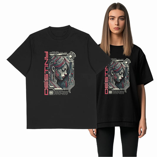 COOLMIND Funny Graphic Cotton T-Shirt | Black