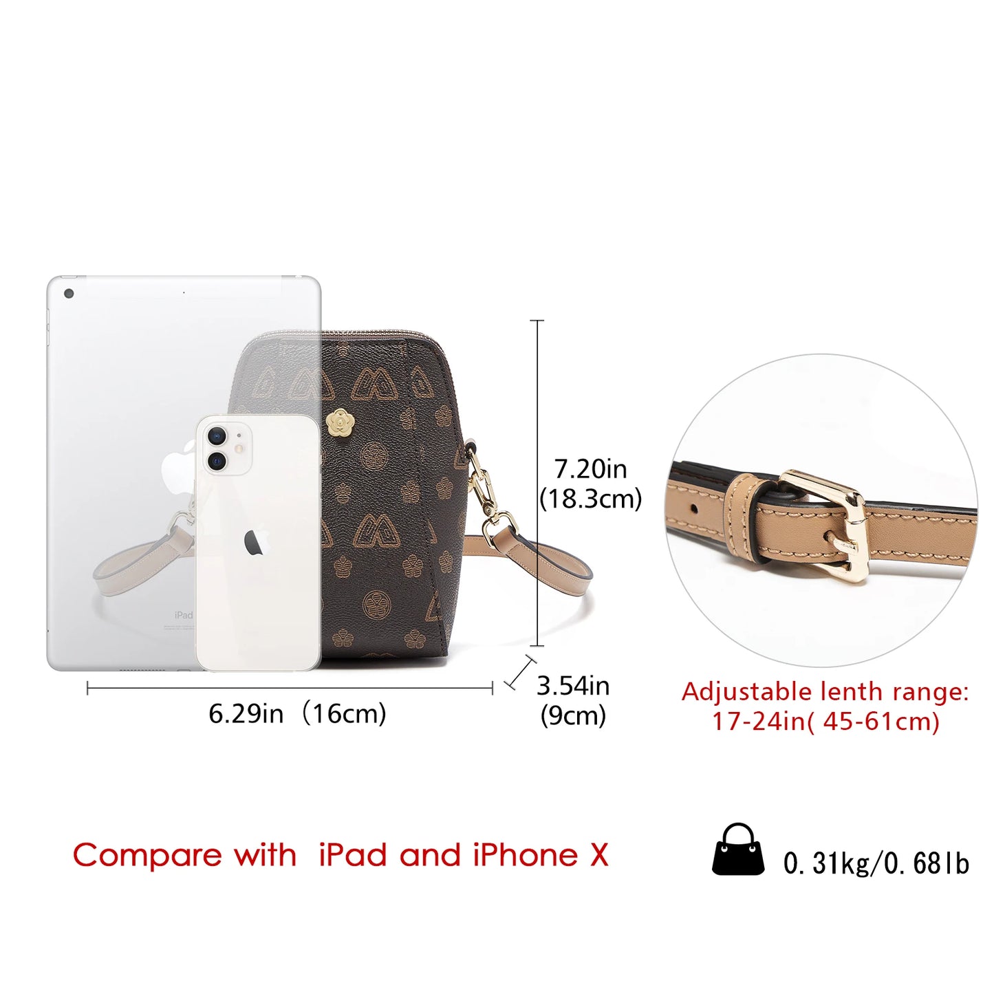 FOXER PVC Women's Cellphone Bag