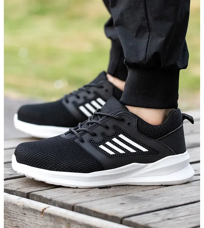 Unisex Durable Safety Work Shoes With Steel Toes & Anti-puncture Features - ShopHub