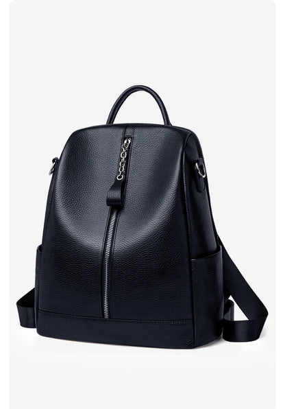 ZOOLER HOT Full Genuine Leather Backpack Women Fashion Backpack Black College Girls Bags Zipper Design Real Leather Bags #hs222