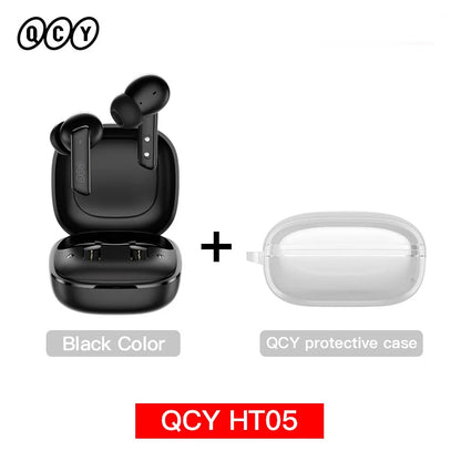 QCY HT05 ANC Wireless Earbuds - TWS Bluetooth 5.2 with 40dB Active Noise Cancellation and In-Ear Mics
