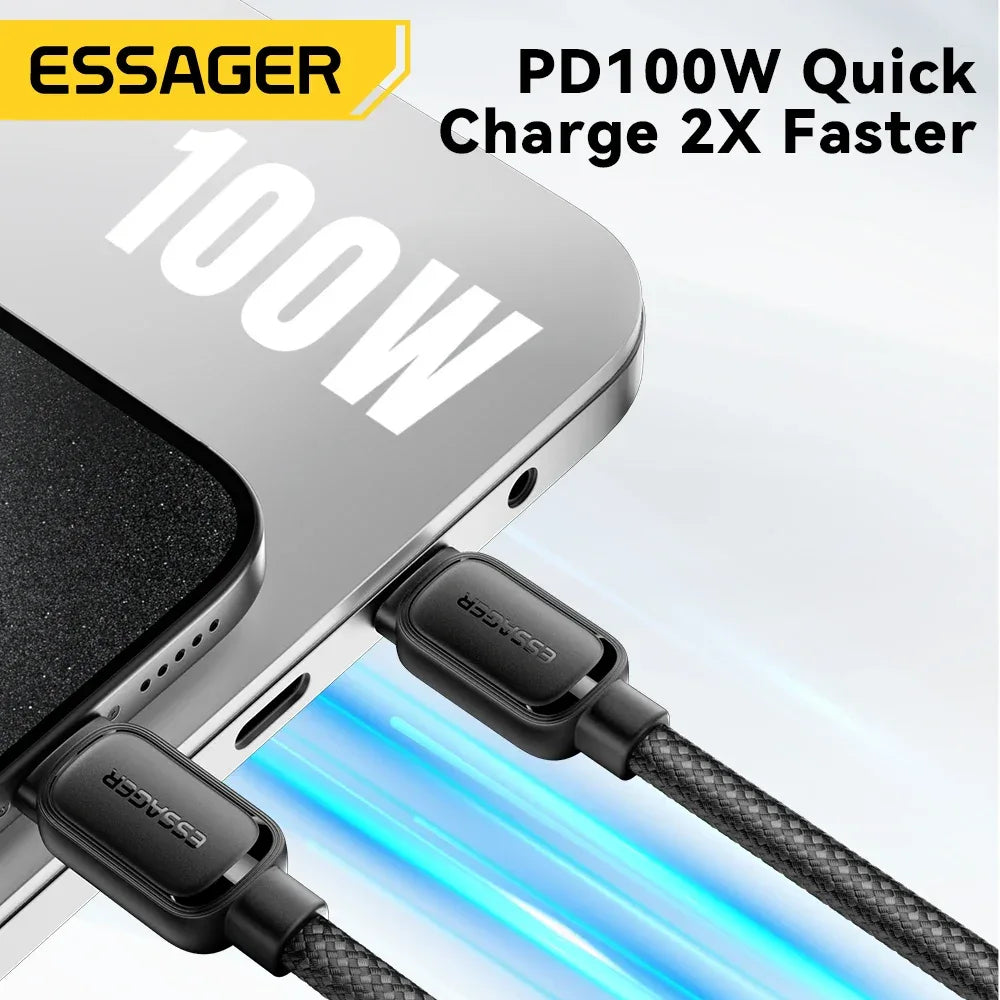 Essager PD 100W Magnetic Suction Type C Cable - ShopHub