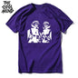 COOLMIND MO0167 Space Cat Graphic Cotton Tee