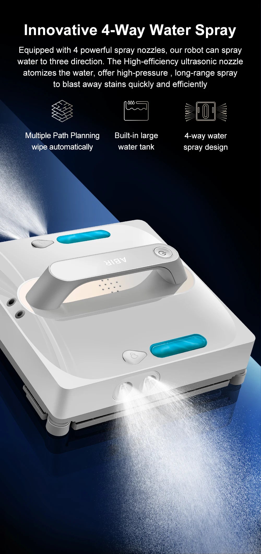 ABIR WD9-4-Way Robot Window Cleaner