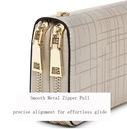 FOXER Split Leather Women's Long Wallet