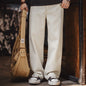 Maden Men's Vintage Heavyweight Washed White Jeans