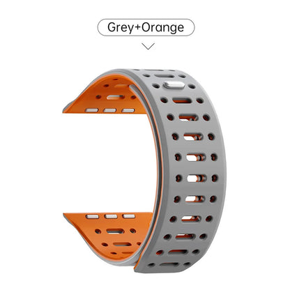 PZOZ Magnetic Silicone Apple Watch Strap with Buckle