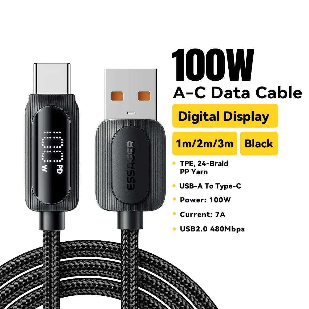 Essager 100W USB Type C Cable - ShopHub