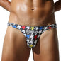 SEOBEAN Men's Printed Briefs with Contoured Pouch and Smooth Stretch Fabric - Sexy Fashion Underwear with Branded Waistband