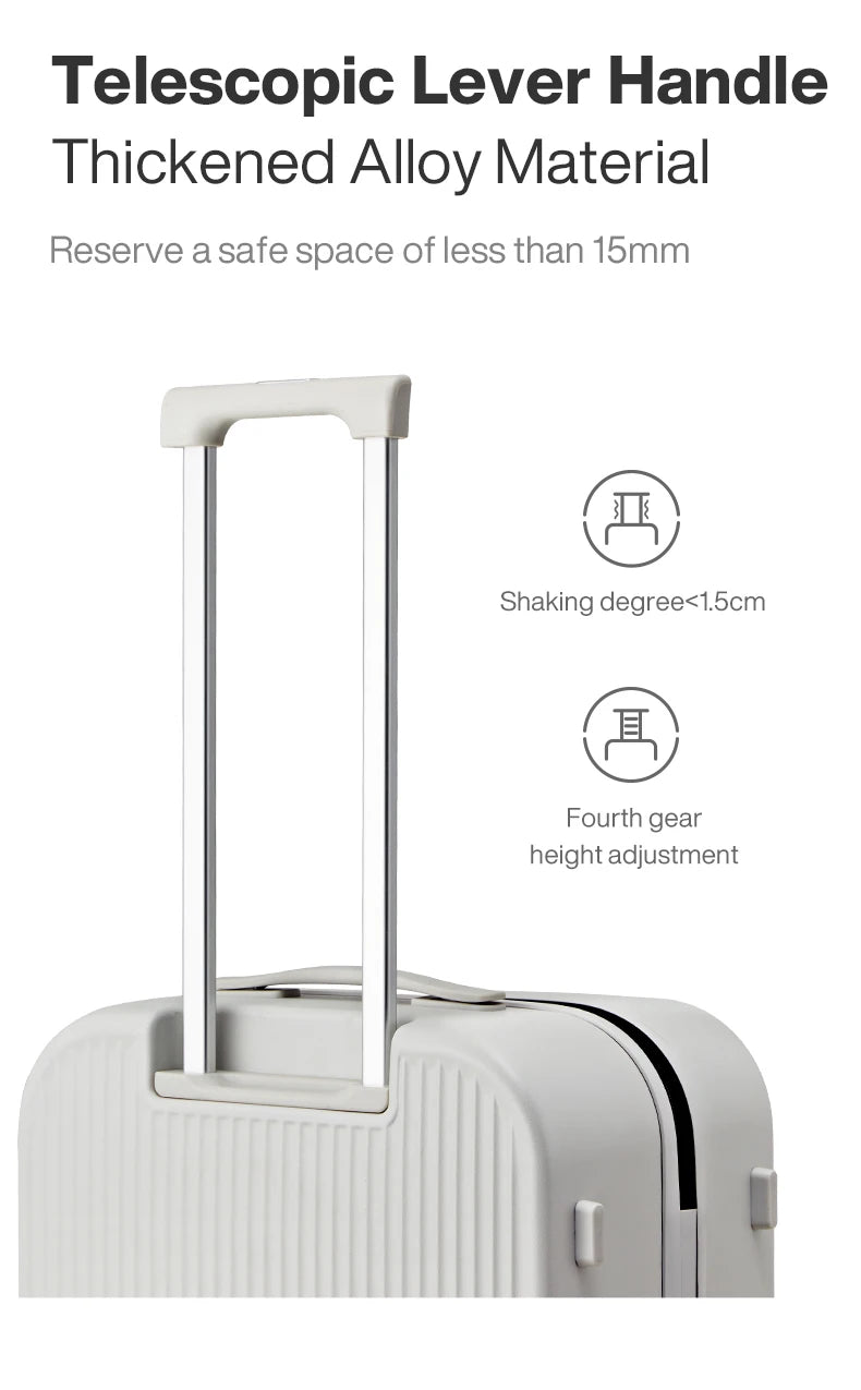 Mixi Striped Travel Luggage 16", 20", 24", and 26"