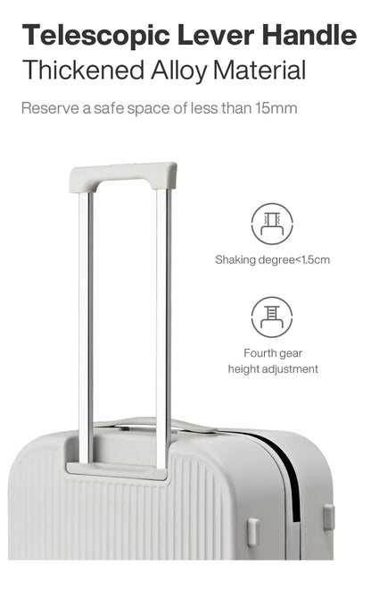 Mixi Striped Travel Luggage 16", 20", 24", and 26"
