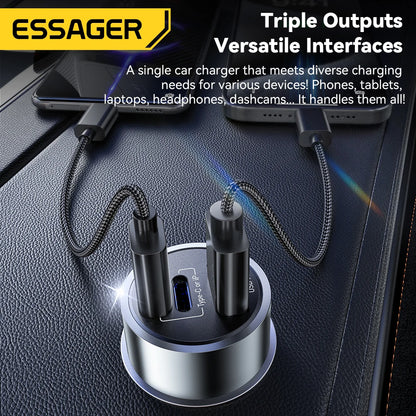 Essager IP Port Car Charger USB Type C