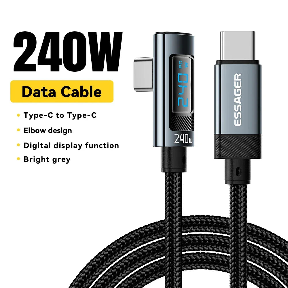 Essager 240W USB Type C to USB C Cable - ShopHub