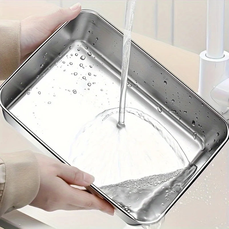 3Pcs Stackable Stainless Steel Food Containers